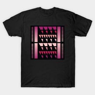 “Dimensional Forest (1)” - V.5 Red - (Geometric Art) (Dimensions) - Doc Labs T-Shirt